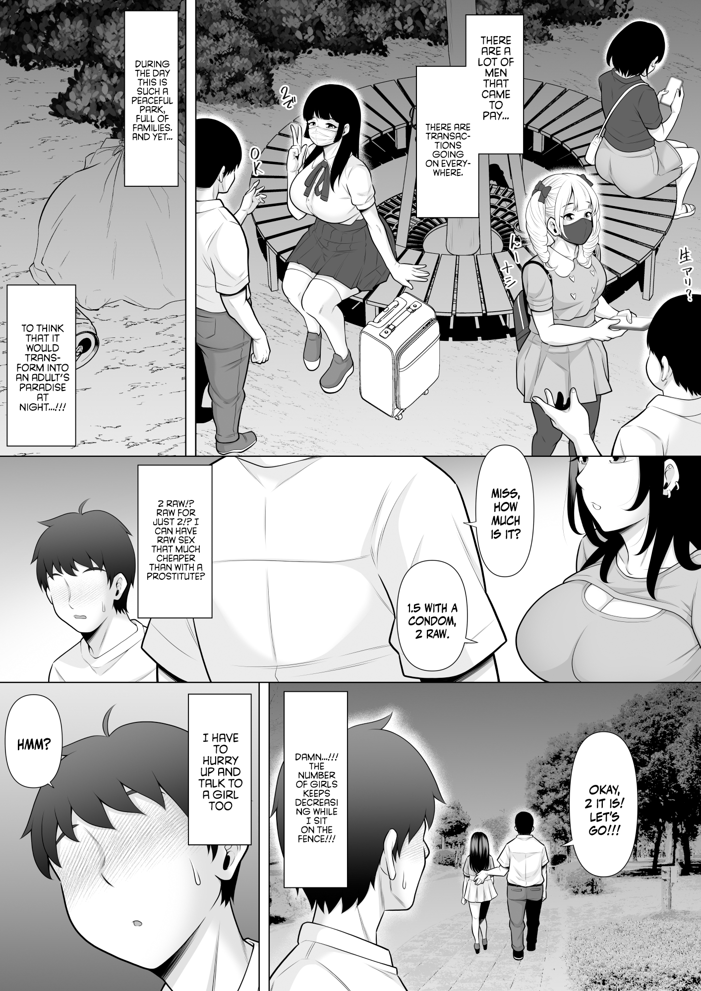 Hentai Manga Comic-Story About How I Hired And Creampied A Black Gal From A Famed Standing Girl Park-Read-5